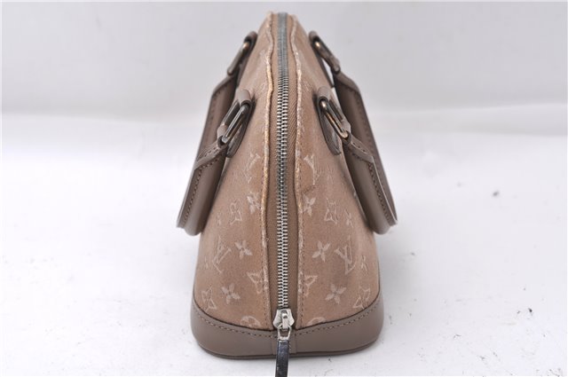 Louis Vuitton Monogram Satin Little Alma Hand Bag Gray Beige M92147 LV 5982D