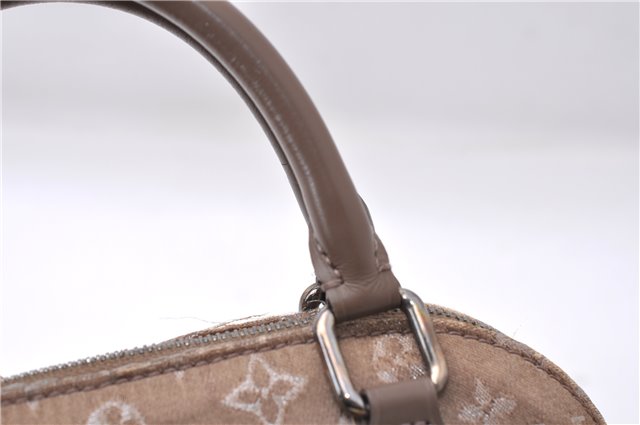 Louis Vuitton Monogram Satin Little Alma Hand Bag Gray Beige M92147 LV 5982D