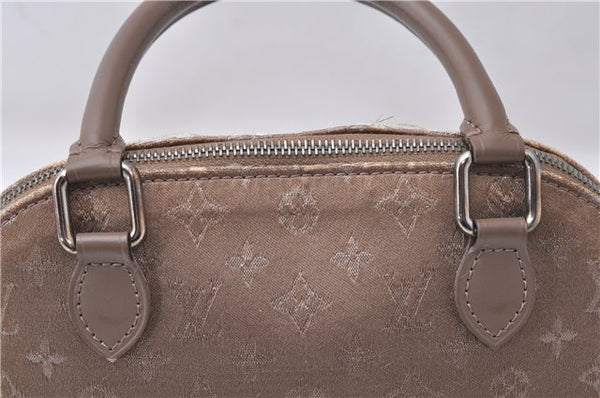 Louis Vuitton Monogram Satin Little Alma Hand Bag Gray Beige M92147 LV 5982D