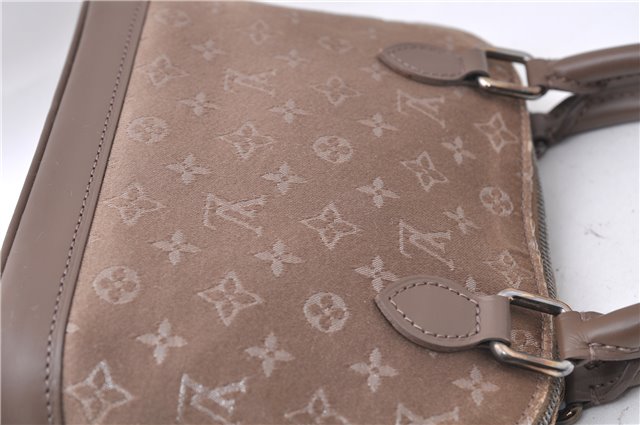 Louis Vuitton Monogram Satin Little Alma Hand Bag Gray Beige M92147 LV 5982D