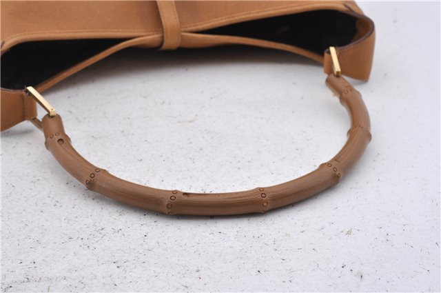 Authentic GUCCI Bamboo Kandinsky Shoulder Hand Bag Leather 0014061 Brown 5983D