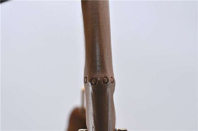 Authentic GUCCI Bamboo Kandinsky Shoulder Hand Bag Leather 0014061 Brown 5983D