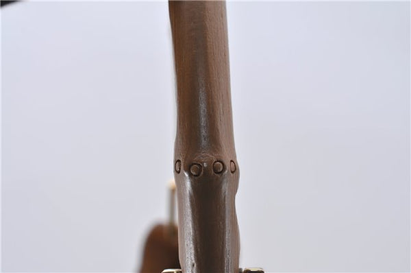 Authentic GUCCI Bamboo Kandinsky Shoulder Hand Bag Leather 0014061 Brown 5983D