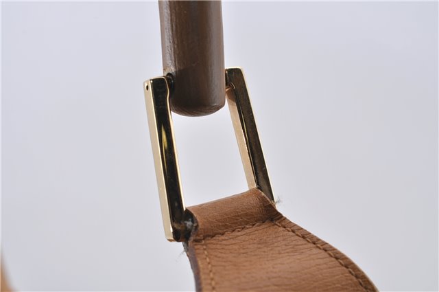 Authentic GUCCI Bamboo Kandinsky Shoulder Hand Bag Leather 0014061 Brown 5983D