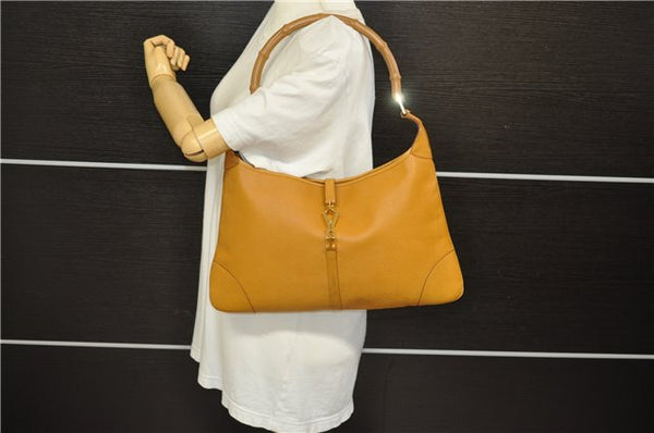 Authentic GUCCI Bamboo Kandinsky Shoulder Hand Bag Leather 0014061 Brown 5983D