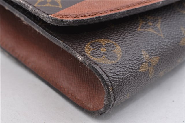 Auth LOUIS VUITTON Monogram Bordeaux 2Way Shoulder Clutch Bag M51797 LV 5984C