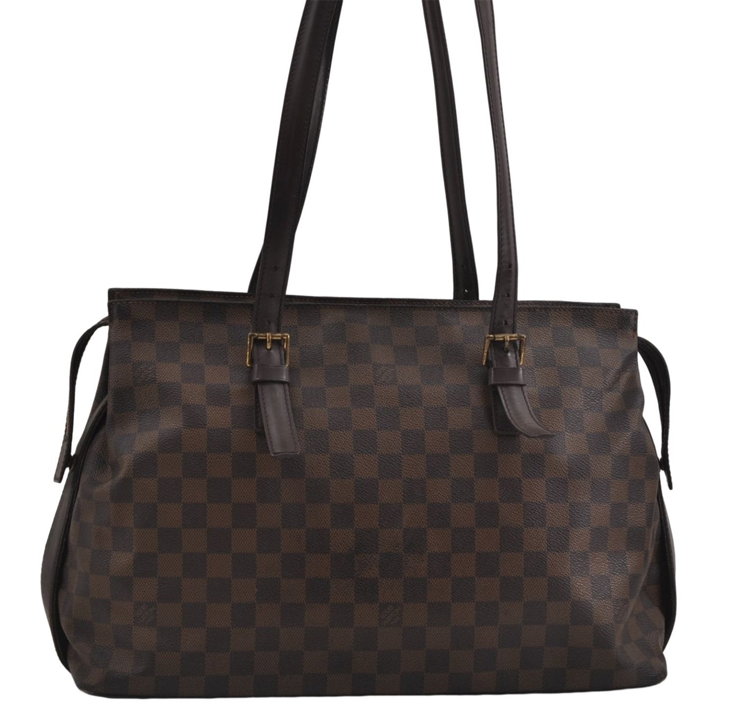 Authentic Louis Vuitton Damier Chelsea Shoulder Tote Bag N51119 LV 5985D