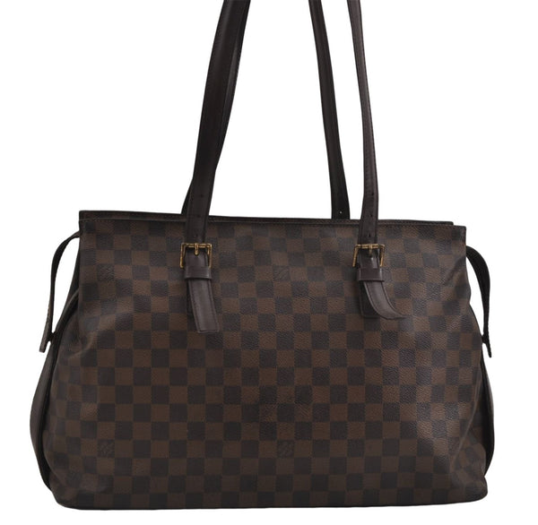 Authentic Louis Vuitton Damier Chelsea Shoulder Tote Bag N51119 LV 5985D