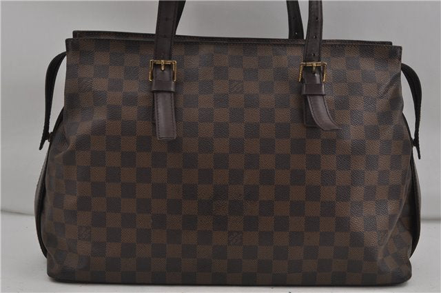 Authentic Louis Vuitton Damier Chelsea Shoulder Tote Bag N51119 LV 5985D