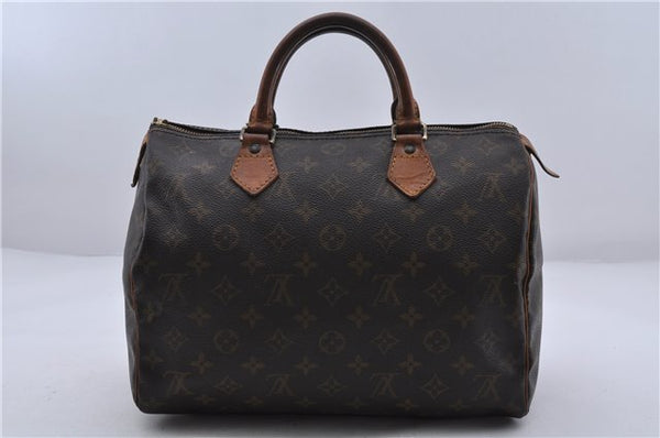 Authentic LOUIS VUITTON Monogram Speedy 30 Hand Bag M41526 LV Junk 5989C