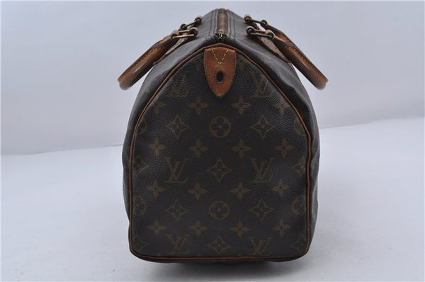 Authentic LOUIS VUITTON Monogram Speedy 30 Hand Bag M41526 LV Junk 5989C