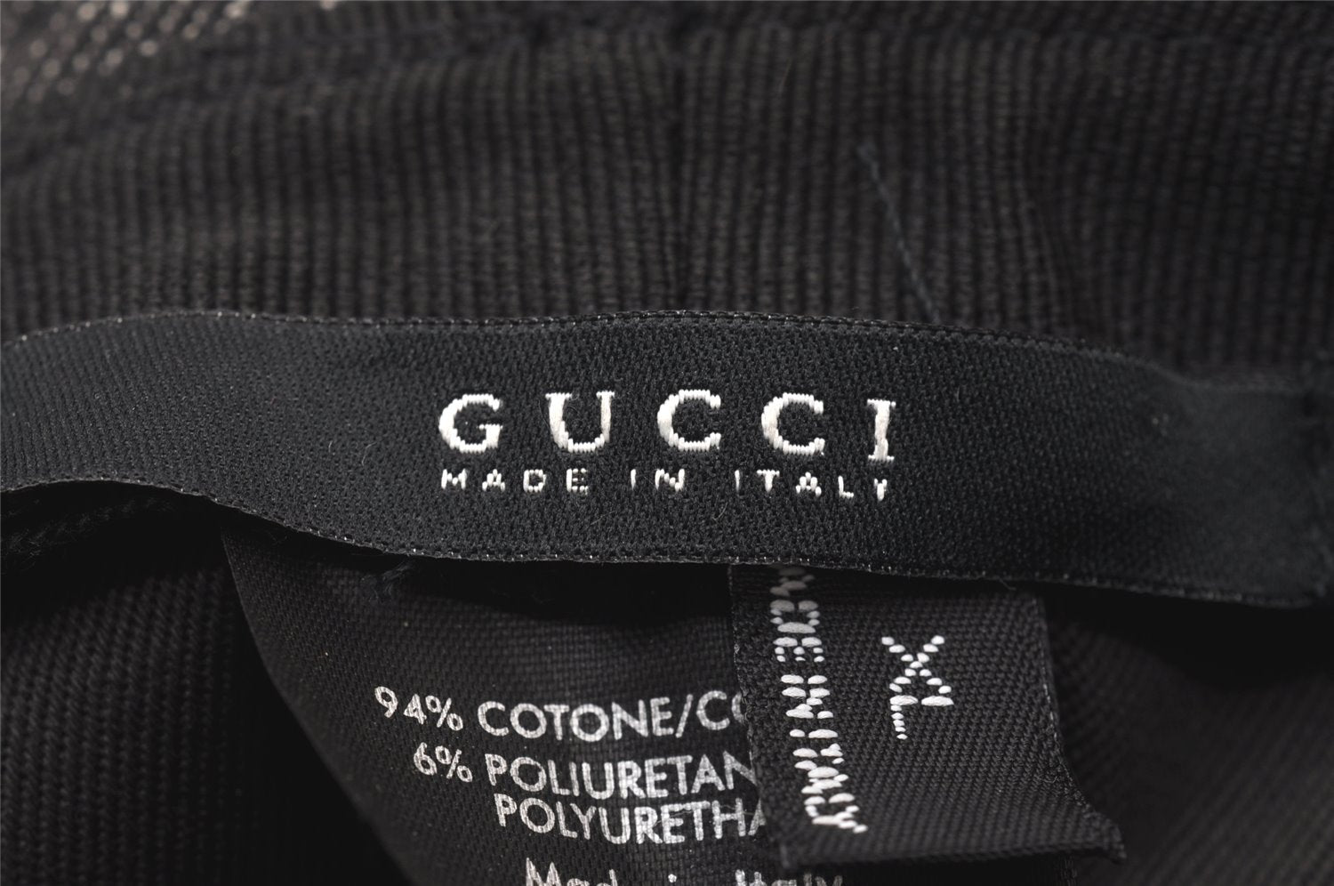 Authentic GUCCI Vintage Bucket Hat GG Canvas Leather Size XL 22