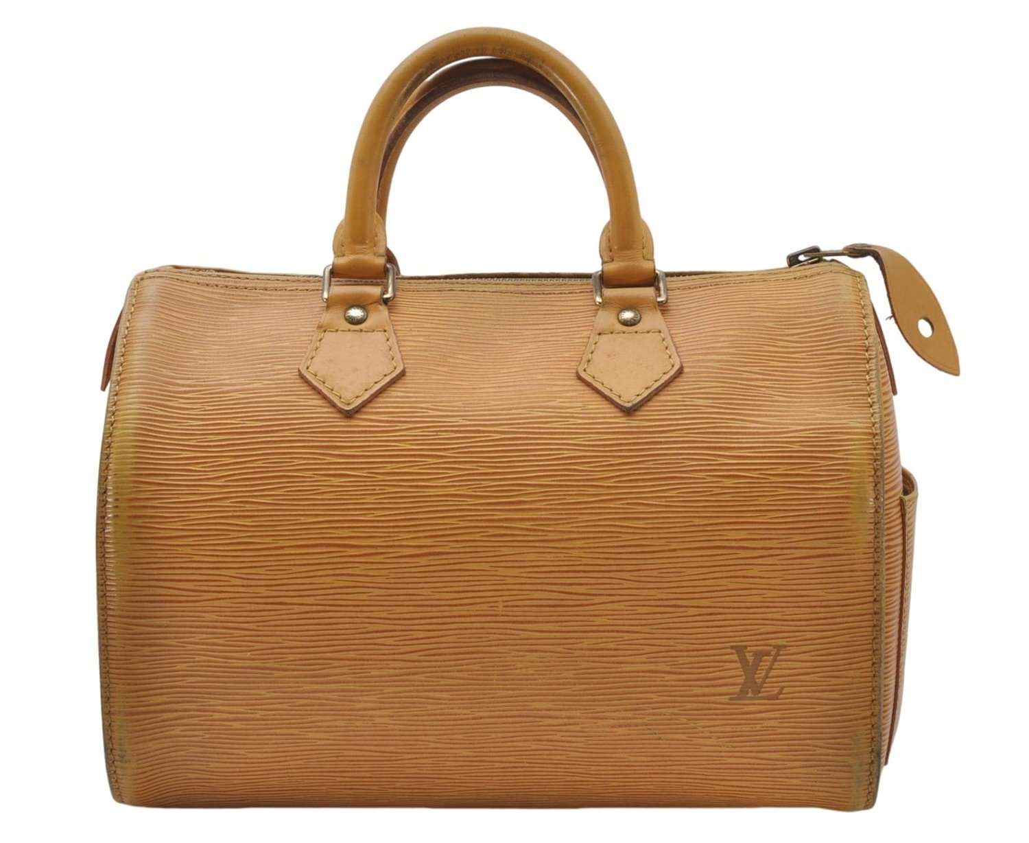Authentic Louis Vuitton Epi Speedy 25 Hand Boston Bag Yellow M43019 LV 5992D