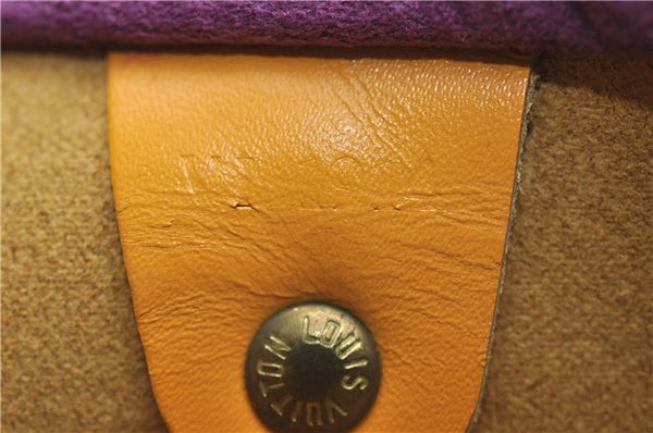 Authentic Louis Vuitton Epi Speedy 25 Hand Boston Bag Yellow M43019 LV 5992D