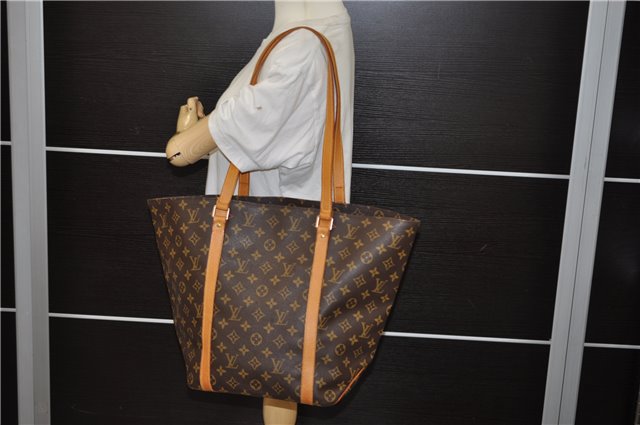 Authentic Louis Vuitton Monogram Sac Shopping PM Tote Bag M51108 LV 5993E