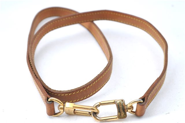 Authentic Louis Vuitton Leather Shoulder Strap Beige 39