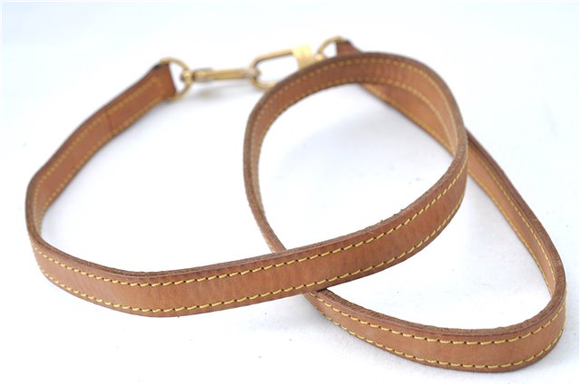 Authentic Louis Vuitton Leather Shoulder Strap Beige 39
