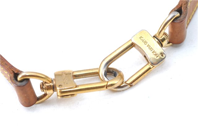 Authentic Louis Vuitton Leather Shoulder Strap Beige 39