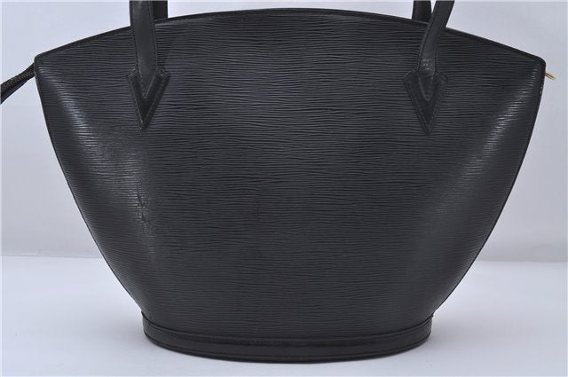 Auth Louis Vuitton Epi Saint Jacques Shopping Shoulder Bag Black M52262 LV 5995D