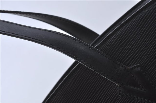 Auth Louis Vuitton Epi Saint Jacques Shopping Shoulder Bag Black M52262 LV 5995D