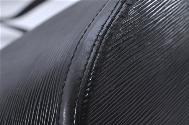 Auth Louis Vuitton Epi Saint Jacques Shopping Shoulder Bag Black M52262 LV 5995D