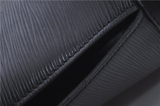 Auth Louis Vuitton Epi Saint Jacques Shopping Shoulder Bag Black M52262 LV 5995D