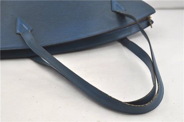 Auth Louis Vuitton Epi Saint Jacques Shopping Shoulder Bag Blue M52265 LV 5996D