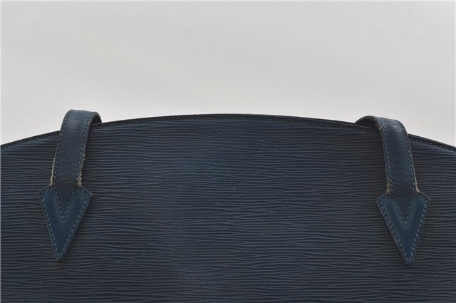 Auth Louis Vuitton Epi Saint Jacques Shopping Shoulder Bag Blue M52265 LV 5996D