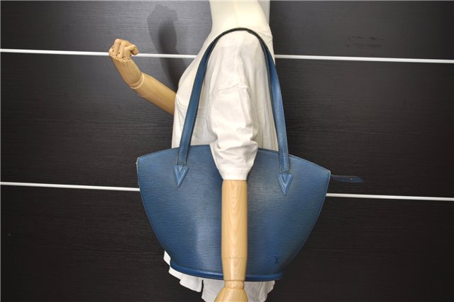 Auth Louis Vuitton Epi Saint Jacques Shopping Shoulder Bag Blue M52265 LV 5996D