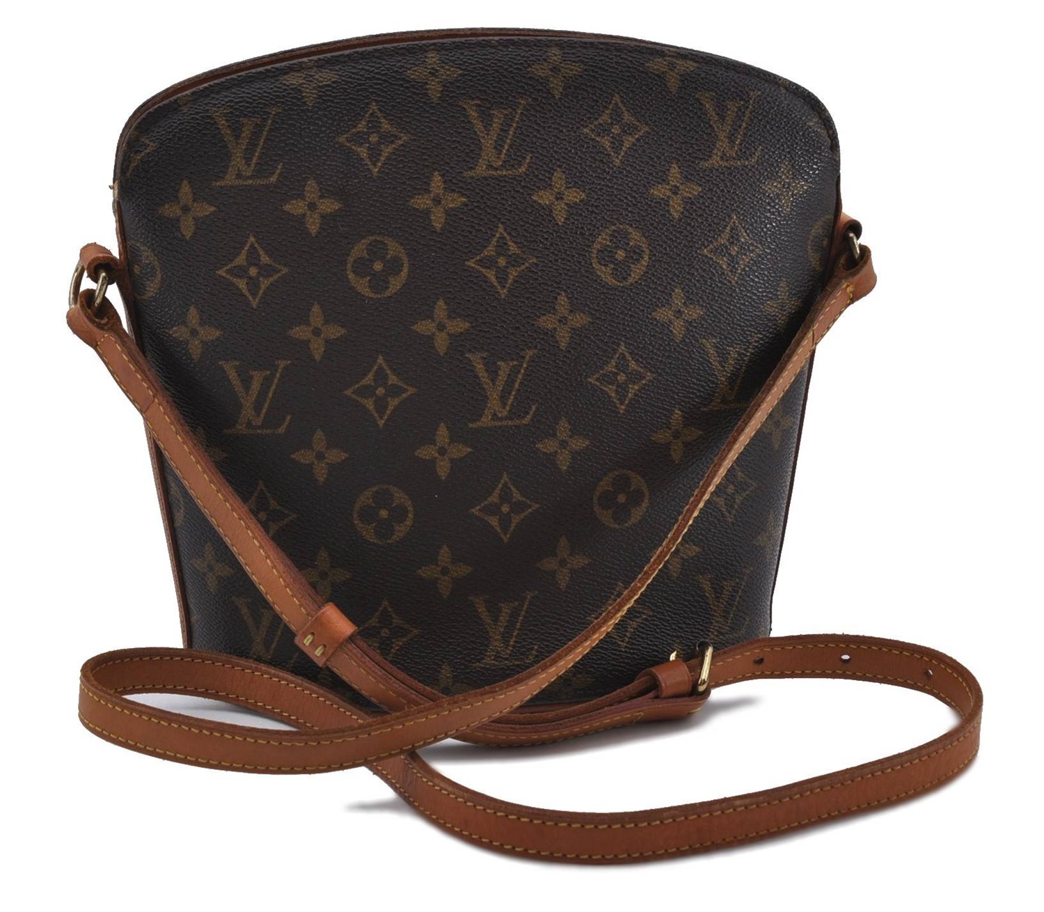 Authentic LOUIS VUITTON Monogram Drouot Shoulder Cross Body Bag M51290 LV 5997C