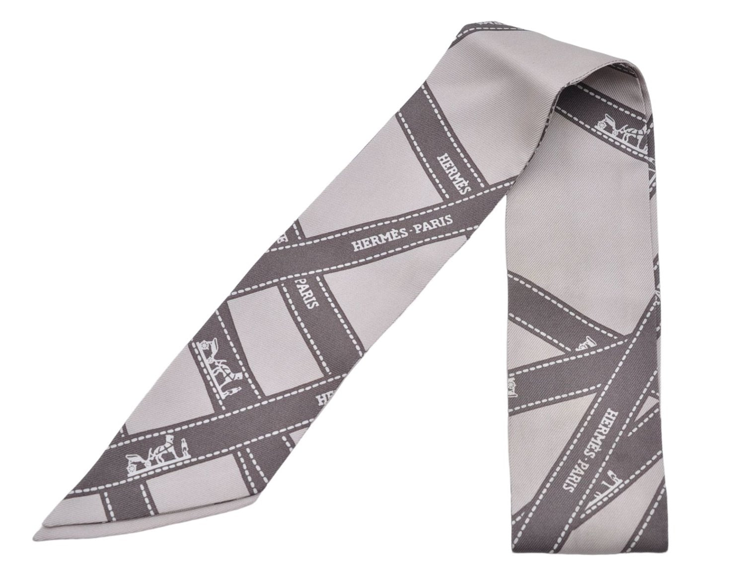 Authentic HERMES Twilly Scarf 
