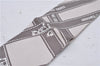 Authentic HERMES Twilly Scarf "Bolduc" Silk Ivory Gray 6003E