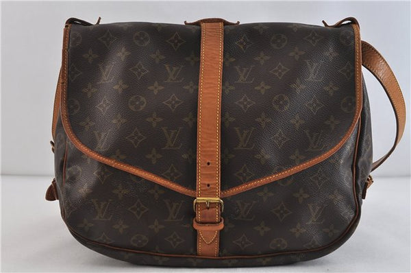 Auth LOUIS VUITTON Monogram Saumur 35 Shoulder Cross Body Bag M42254 LV 6007C