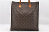 Authentic LOUIS VUITTON Monogram Sac Plat Hand Bag M51140 LV Junk 6009C