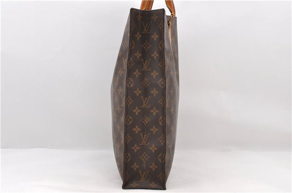 Authentic LOUIS VUITTON Monogram Sac Plat Hand Bag M51140 LV Junk 6009C