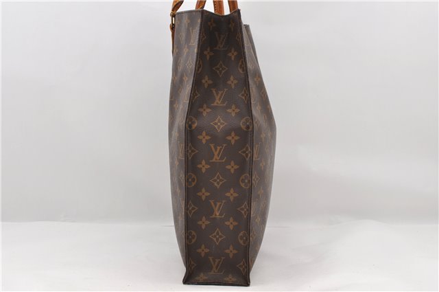 Authentic LOUIS VUITTON Monogram Sac Plat Hand Bag M51140 LV Junk 6009C