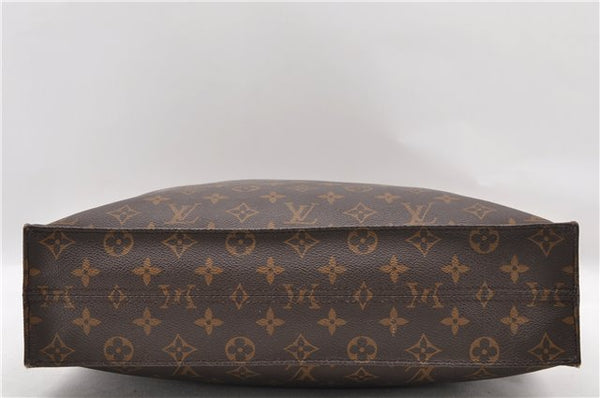 Authentic LOUIS VUITTON Monogram Sac Plat Hand Bag M51140 LV Junk 6009C