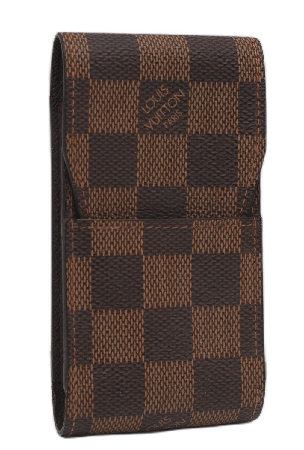 Authentic Louis Vuitton Damier Etui Cigarette Case N63024 LV 6010F