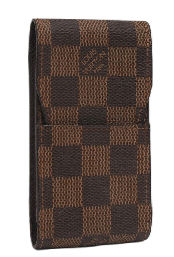 Authentic Louis Vuitton Damier Etui Cigarette Case N63024 LV 6010F