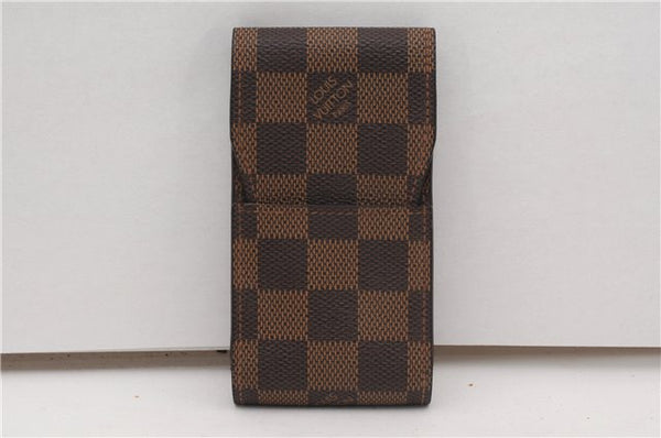 Authentic Louis Vuitton Damier Etui Cigarette Case N63024 LV 6010F