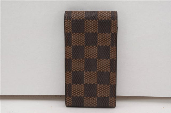 Authentic Louis Vuitton Damier Etui Cigarette Case N63024 LV 6010F