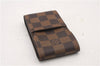 Authentic Louis Vuitton Damier Etui Cigarette Case N63024 LV 6010F