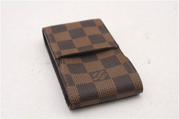 Authentic Louis Vuitton Damier Etui Cigarette Case N63024 LV 6010F