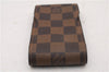 Authentic Louis Vuitton Damier Etui Cigarette Case N63024 LV 6010F