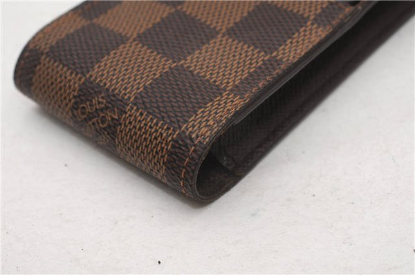 Authentic Louis Vuitton Damier Etui Cigarette Case N63024 LV 6010F