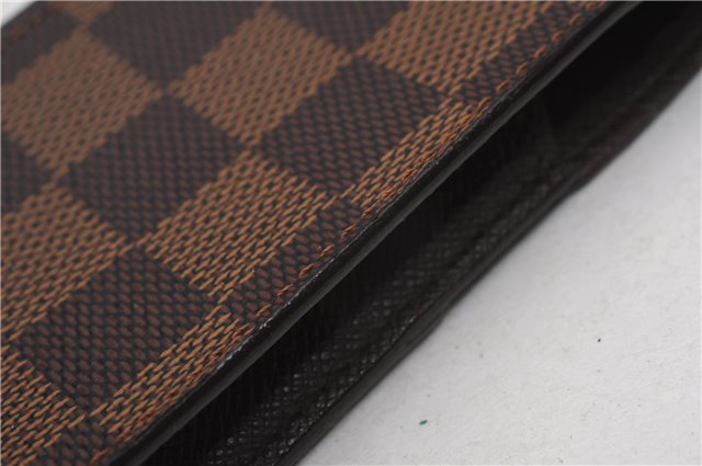 Authentic Louis Vuitton Damier Etui Cigarette Case N63024 LV 6010F