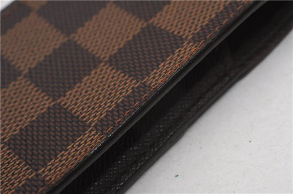 Authentic Louis Vuitton Damier Etui Cigarette Case N63024 LV 6010F