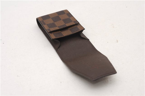Authentic Louis Vuitton Damier Etui Cigarette Case N63024 LV 6010F