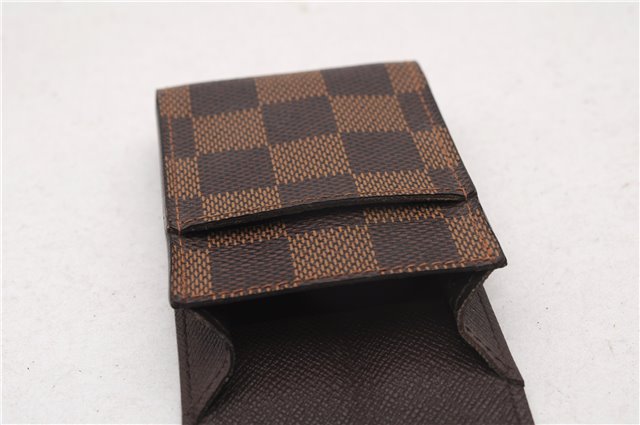 Authentic Louis Vuitton Damier Etui Cigarette Case N63024 LV 6010F