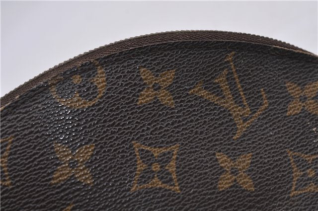 LOUIS VUITTON Monogram Trousse Demi Ronde 23 Cosmetic Pouch M47520 LV Junk 6012C